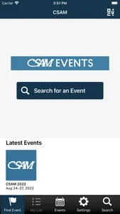 CSAM Events screenshot 1