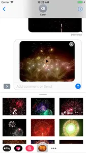 Animated Fireworks for Message screenshot 0