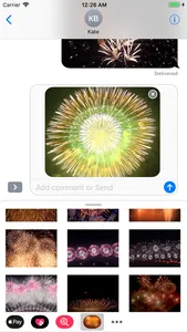 Animated Fireworks for Message screenshot 1