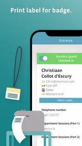 Momice Check-in app screenshot 1