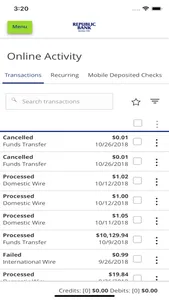 Republic Bank Business Mobile screenshot 1