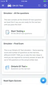 G1 Driving Test - Ontario screenshot 2
