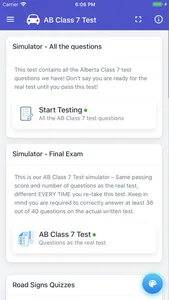 Alberta Driving Test - Class 7 screenshot 2