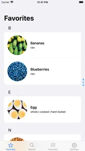 Food Data screenshot 0