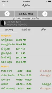 Telugu Calendar - Panchang screenshot 3