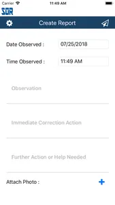 Safety Observation Report screenshot 1