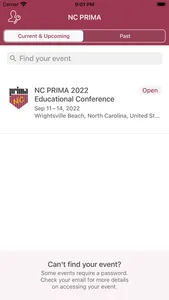 NC PRIMA Conference screenshot 1