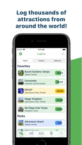 LogRide - Theme Park Tracker screenshot 0