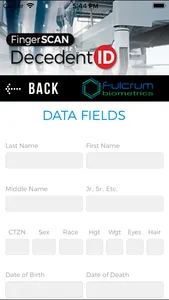 FingerSCAN DecedentID screenshot 3