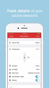 HotLog - Sauna Session Tracker screenshot 2