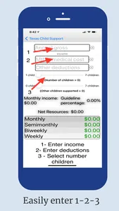 Child Support Calc screenshot 1