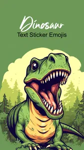 Dinosaur & Text Sticker Emojis screenshot 0