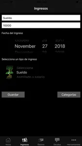 Gastos diarios screenshot 2