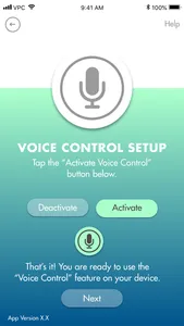 Voice Control Set Up screenshot 2