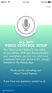 Voice Control Set Up screenshot 3