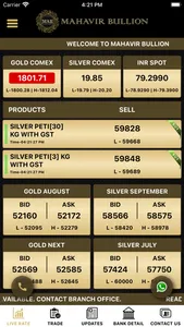 Mahavir Bullion screenshot 2