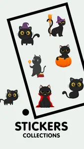 Animated Black Catmoji GIF screenshot 1