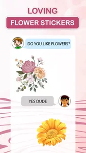 Loving Flower Stickers screenshot 1