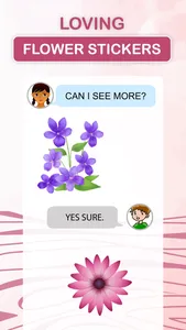 Loving Flower Stickers screenshot 2