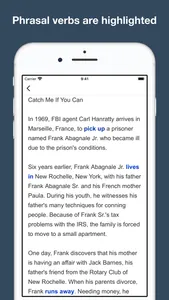 Phrasal verbs through stories screenshot 9