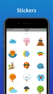 Weather Stickers & emoji screenshot 0