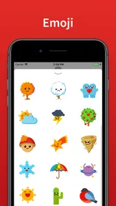 Weather Stickers & emoji screenshot 1