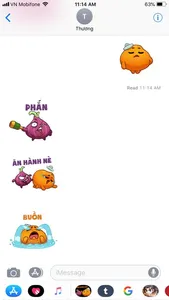 Cam vs Hành Stickers screenshot 2