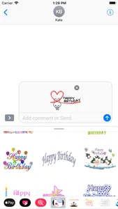 birthday animated stickers screenshot 1