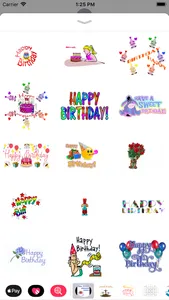 birthday animated stickers screenshot 3