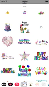 birthday animated stickers screenshot 4