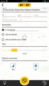GoGu - Aplicatie Taxi screenshot 2