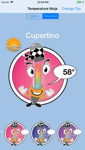 Temperature and weather screenshot 2