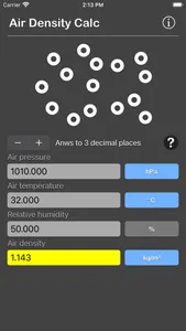 Air Density Calculator screenshot 1