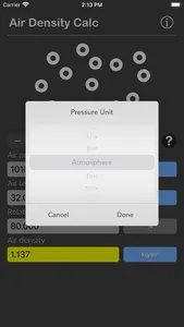 Air Density Calculator screenshot 2