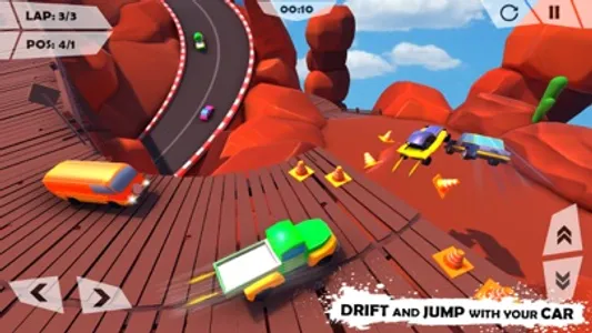 Tooncars: Mini car racing screenshot 1