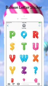 Balloon Letters Sticker screenshot 1