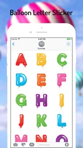 Balloon Letters Sticker screenshot 2