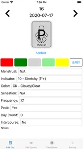 NFP Fertility Charting screenshot 1