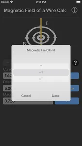 Magnetic Field of a Wire Calc screenshot 7