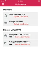 Rutgers Student Package Locker screenshot 1