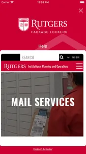 Rutgers Student Package Locker screenshot 3