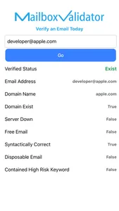 MailboxValidator screenshot 1