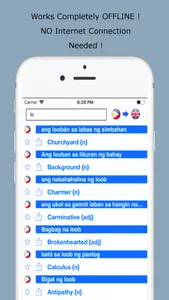 Dictionary Tagalog English screenshot 0