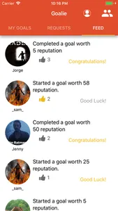 Goalie - Social Goal Tracker screenshot 2