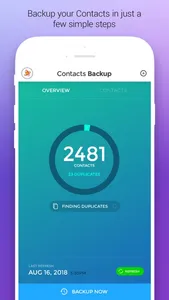 Contacts Backup & Duplicates screenshot 0