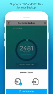 Contacts Backup & Duplicates screenshot 3