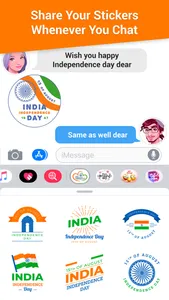 Independence Day Sticker 15Aug screenshot 1