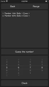 Bulls Cows Code Breaker screenshot 3