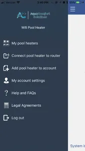 Aqua Comfort: Wifi Pool Heater screenshot 1