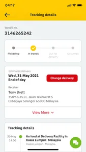 DHL Express Mobile App screenshot 1